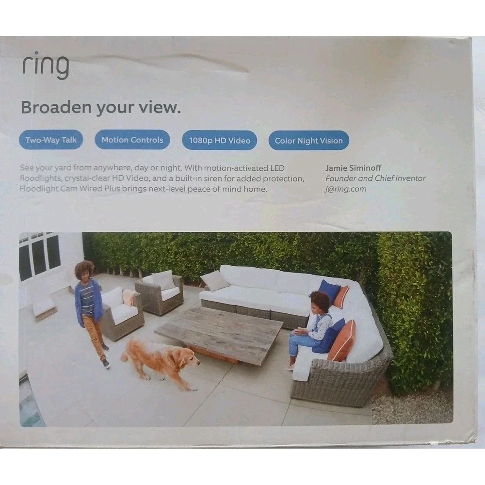 Ring floodlight cam